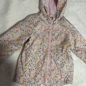 Carter's Multicolor Floral Raincoat with Hood